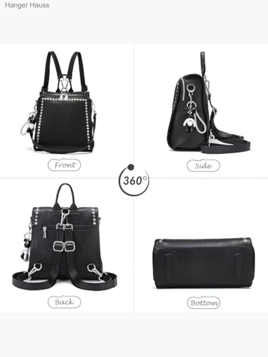 Convertible Backpack Purse - Fashion Tote Backpack, Shoulder Bag, Travel main image 4